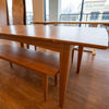 Cherry Center Extension Table With Wooden Legs