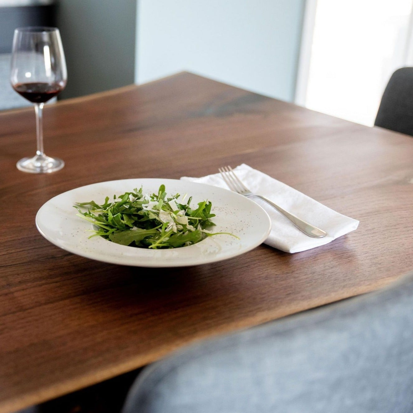 live edge walnut dining table edge
