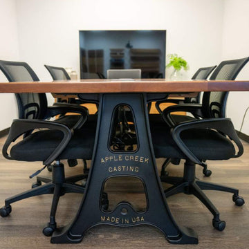 African Mahogany Conference Table - Brick Mill Furniture