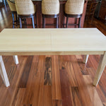 Center Extension Table With Wooden Legs - Brick Mill Furniture