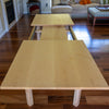 Center Extension Table With Wooden Legs - Brick Mill Furniture
