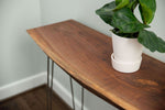 Console Table, Long Narrow Hallway Table, Entryway Table, Foyer Table - Walnut - Brick Mill Furniture