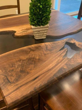 Epoxy Square Dining Table