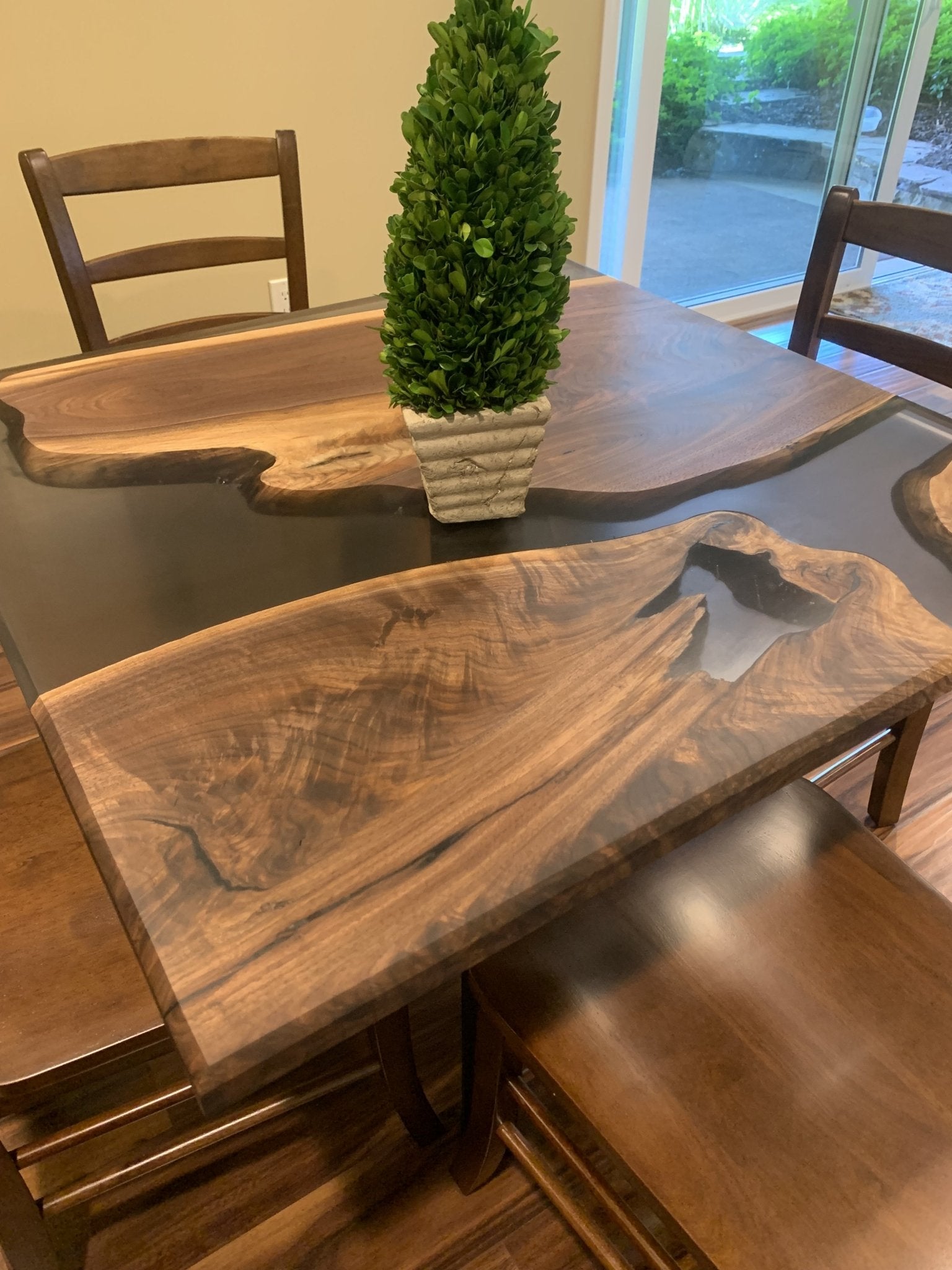 Epoxy Square Dining Table – Brick Mill Furniture