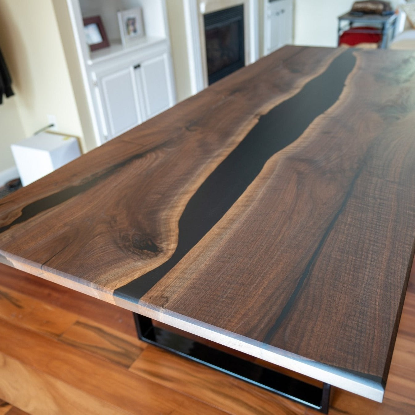 Epoxy Walnut Dining Table - Brick Mill Furniture