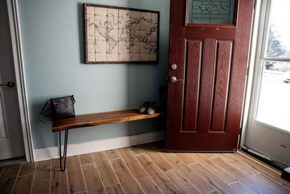 Live Edge Bench, Walnut Bedroom Bench, Entryway Bench - Brick Mill - Brick Mill Furniture