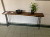 Live Edge Console Table, Long Narrow Hallway Table, Entryway Table, Foyer Table - Walnut - Brick Mill Furniture