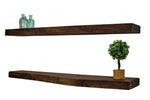 Live Edge Shelves, Floating Wood Shelf - Walnut - Brick Mill Furniture