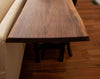 Live Edge Sofa Table, Behind The Couch Slab Table - Walnut - Brick Mill Furniture