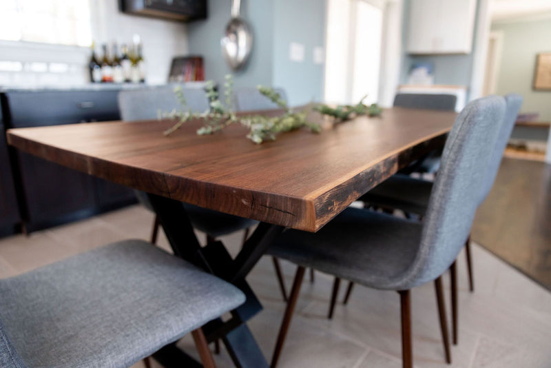 Live Edge Walnut Dining Table - Brick Mill Furniture