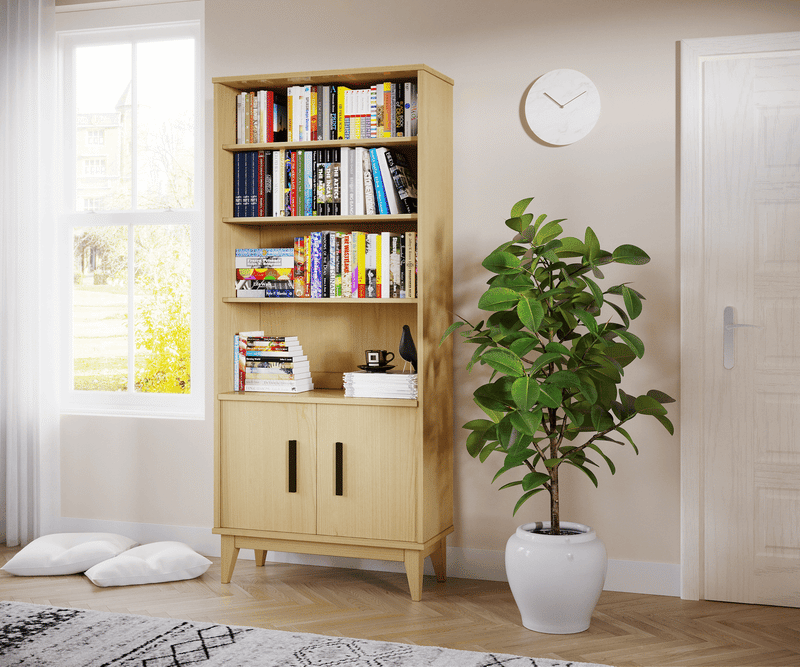 Maple Bedroom Bookcase - Brick Mill Furniture