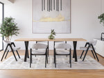 Maple Dining Table X Legs - Brick Mill Furniture