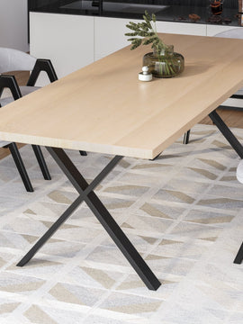 Maple Dining Table X Legs