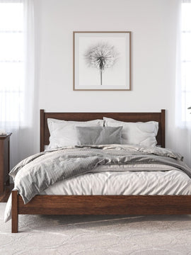 Modern Walnut Bed Frame