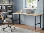 Modern Wood Desk With H Legs - Brick Mill Furniture