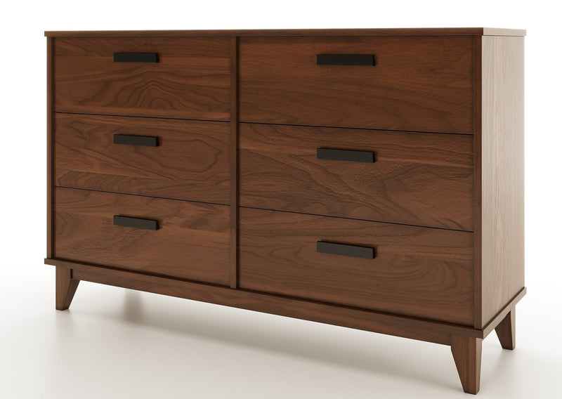 Mid Century 6-Drawer Dresser – Grain Wood Furniture