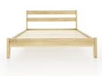 Oak Bedframe + Slatted Headboard - Brick Mill Furniture