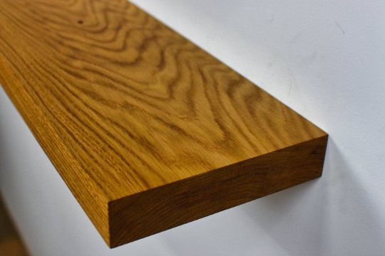 Oak Shelves, White Oak Floating Shelves - Brick Mill Furniture