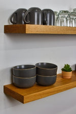 Oak Shelves, White Oak Floating Shelves - Brick Mill Furniture