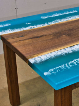 Ocean Walnut Epoxy Table