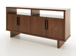 Open Top Shelf Wooden Dining Room Buffet Table - Brick Mill Furniture