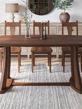Oval Dining Table with Quinn Base
