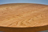 Round Cherry Coffee Table, Modern Round Coffee Table, Cherry Pedestal Coffee Table - Brick Mill Furniture