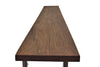 Sofa Table, Behind The Couch Table - Straight Edge Walnut - Brick Mill Furniture