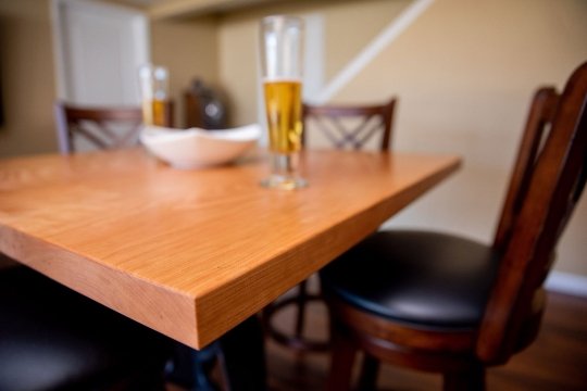 Square Cherry Pub Table, High Top Dining, Counter High Table - Brick Mill Furniture