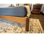 Walnut + Cherry Bed Frame and Headboard - Brick Mill Furniture