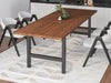 Walnut Dining Table H Legs - Brick Mill Furniture