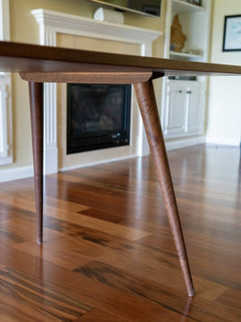 Walnut Dining Table with McCobb Legs