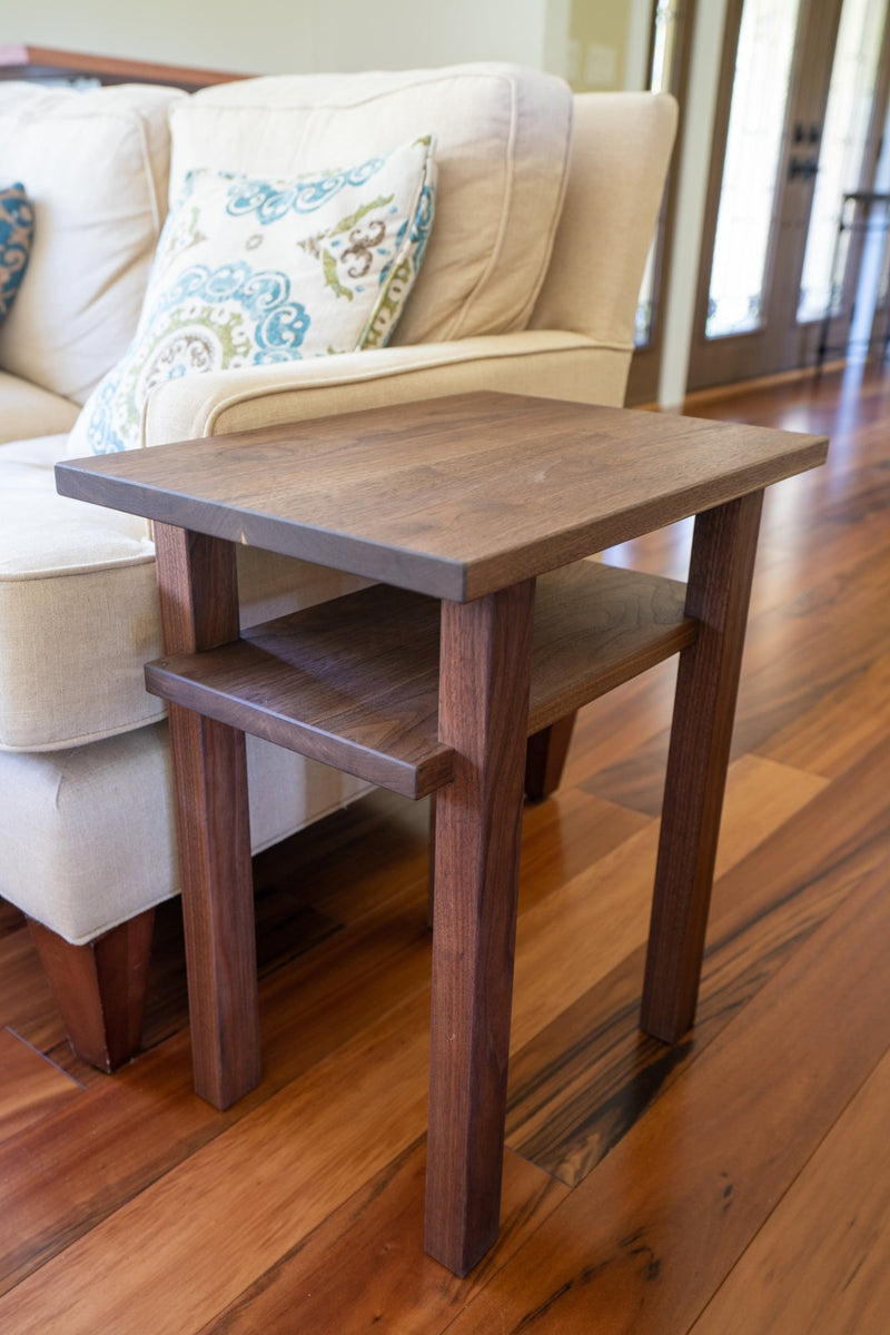 Walnut End Tables - Set of Two - Brick Mill Furniture