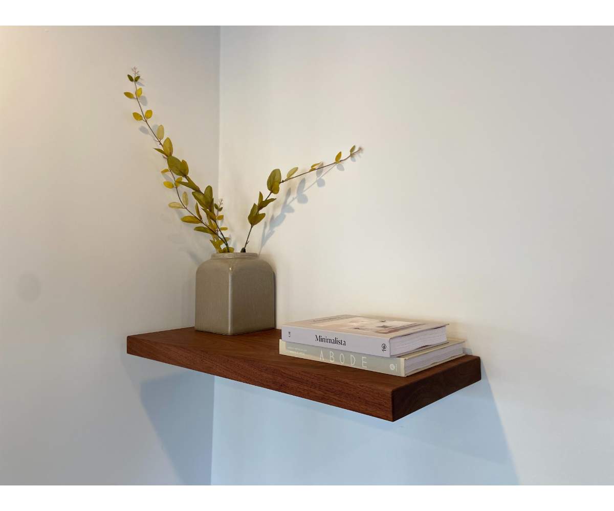 Antero Minimalist Floating Entryway Shelf, Mid-Century Modern Style Cabinet