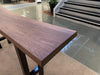West Branch Live Edge Walnut Sofa Table + Modern Legs - Brick Mill Furniture