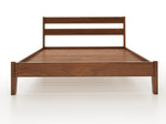 Wooden Bedframe + Slatted Headboard - Brick Mill Furniture