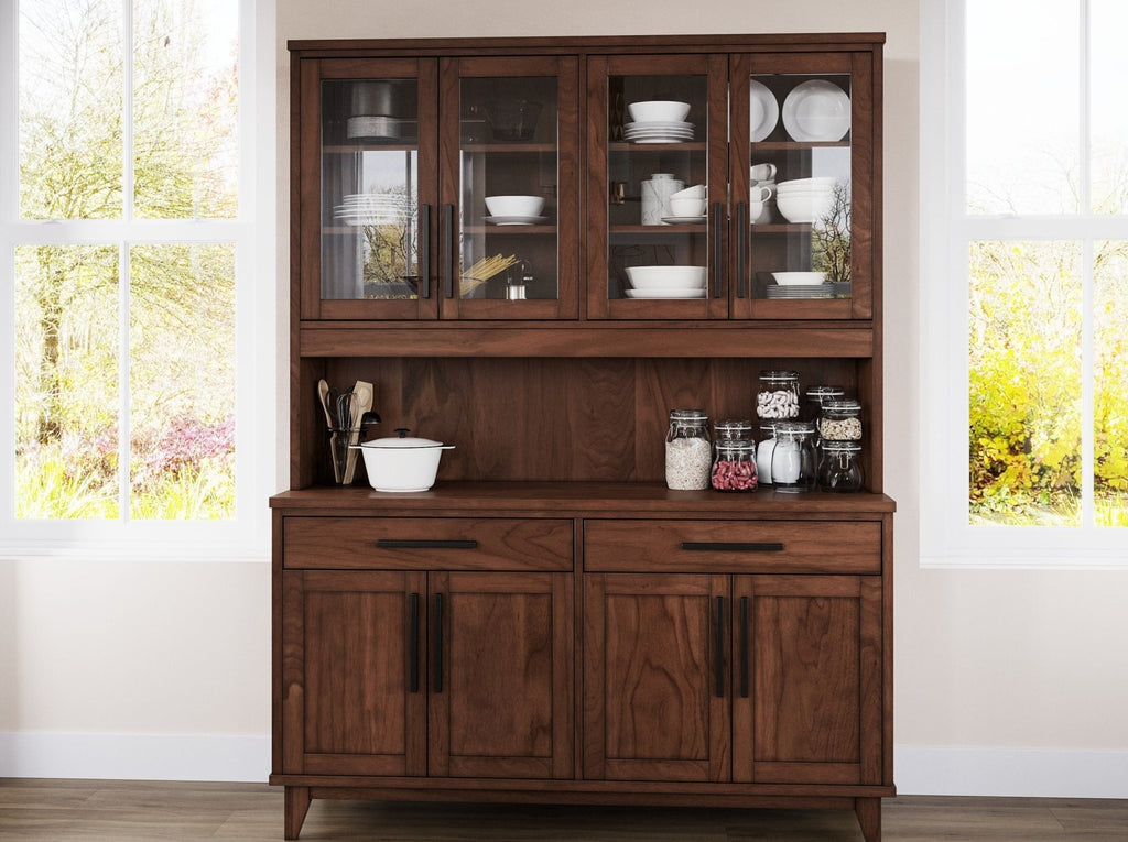 Wooden Classic Country Buffet and Hutch - Brick Mill Furniture